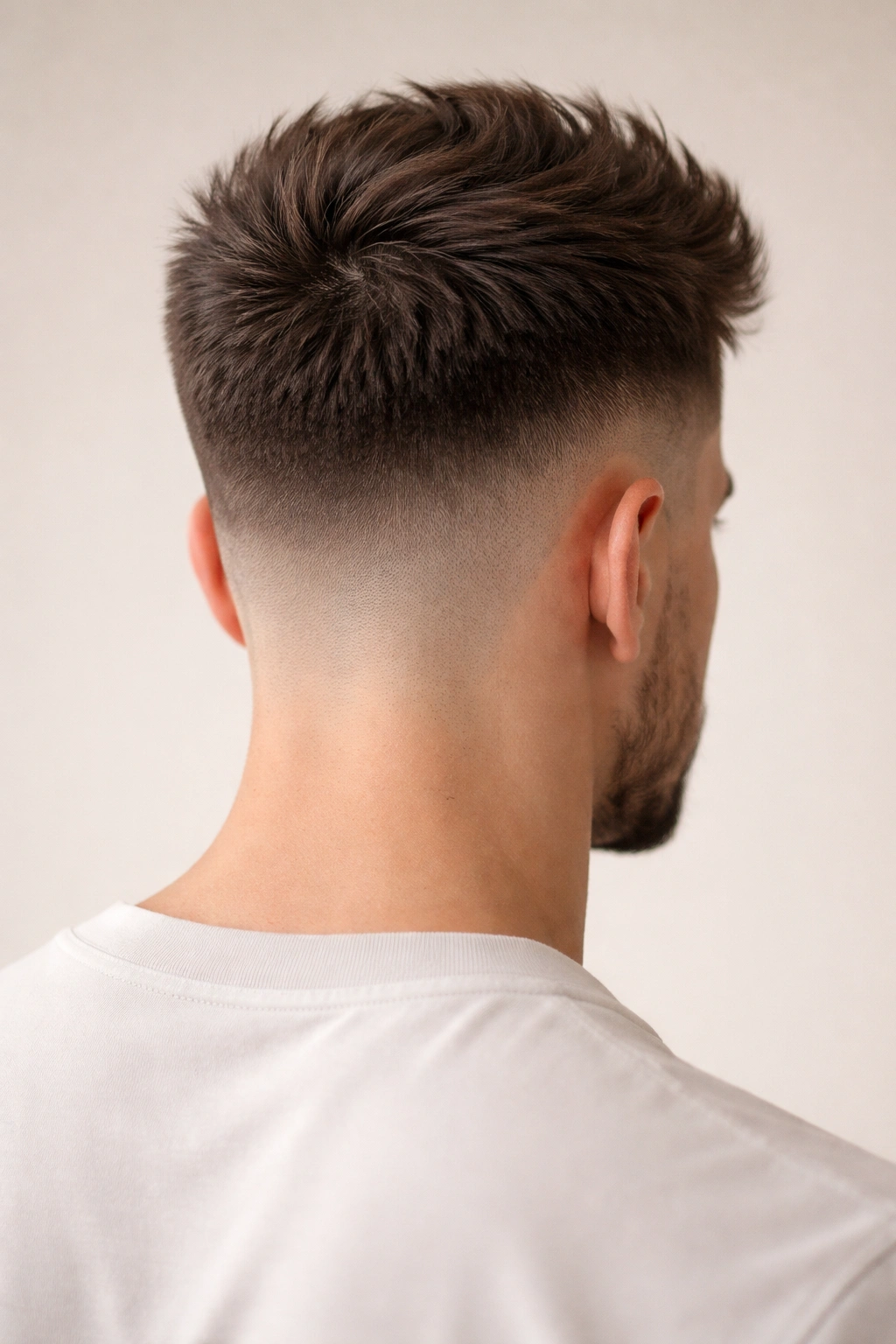 15 Short Haircuts From The Back You Need To See 5 Back view of undercut with shaved sides and longer top.