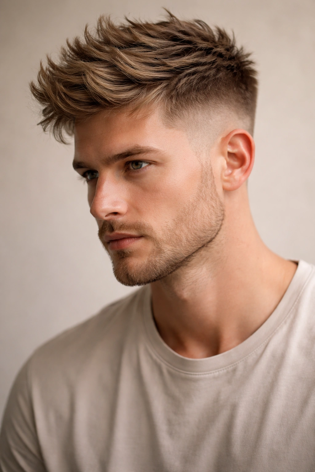 20 Haircuts That Give Fine Hair Instant Fullness 20 Head and shoulders portrait of a man with undercut fade and textured top hairstyle