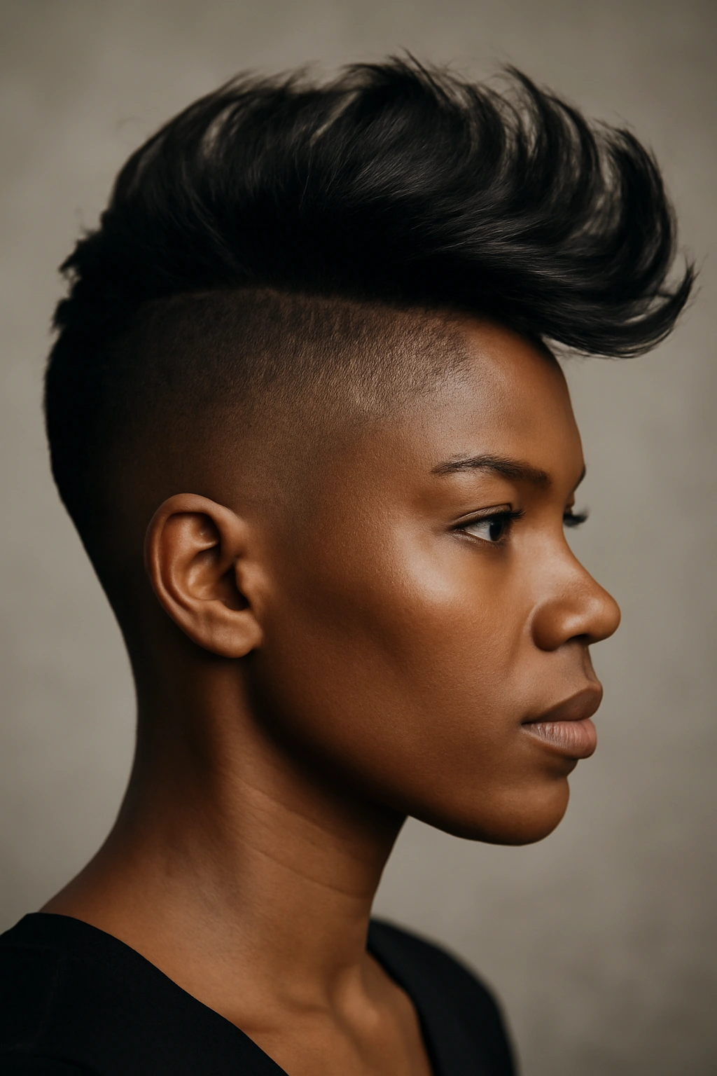 10 Short Flip Hairstyles for Black Women to Try 8 Undercut flip hairstyle with shaved sides and long top