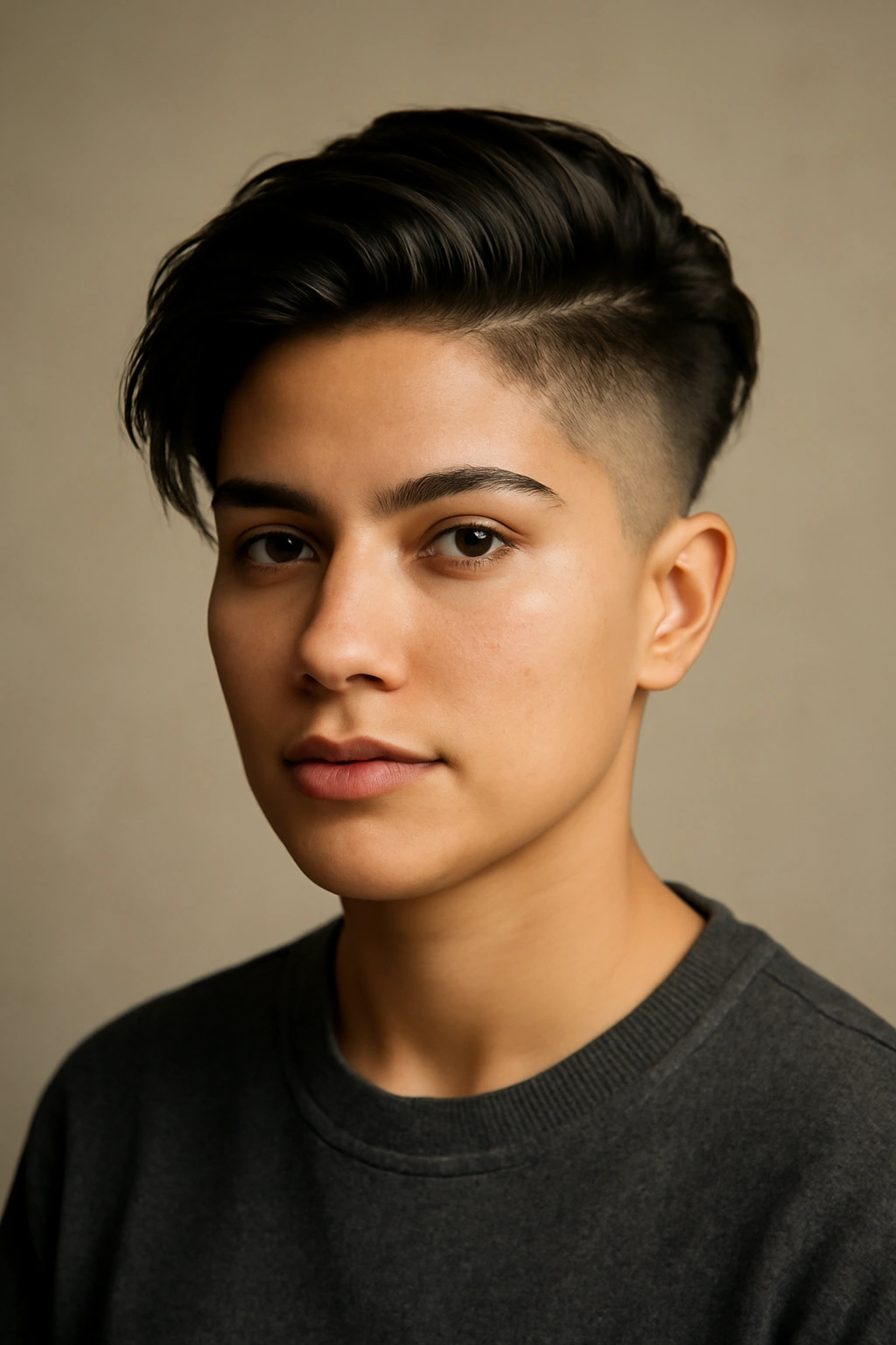 12 Short Haircuts Latina Women Are Asking For Now 12 Latina woman with a barely-there undercut and long top for versatile styling.