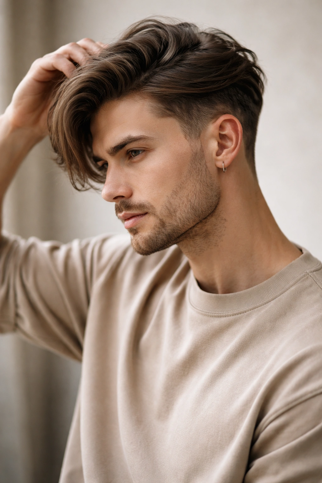 25 Medium Length Hairstyles That Suit Everyone 17 Medium-length hair with subtle undercut at nape and longer top