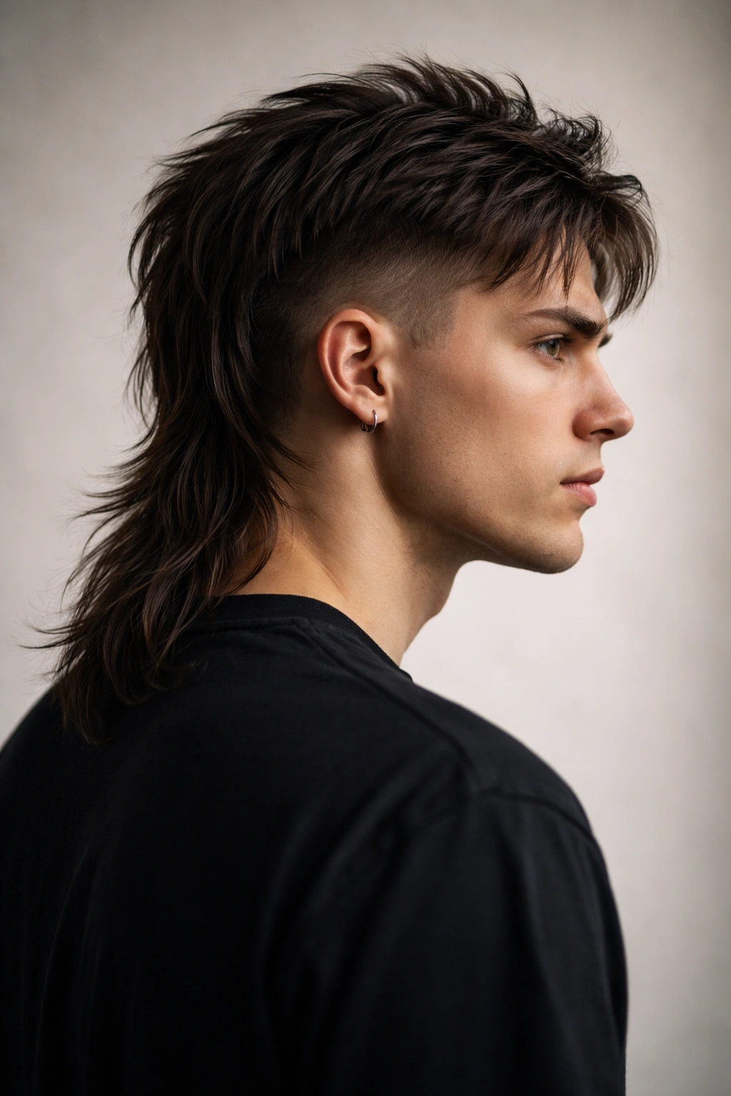 12 Straight Hair Mullet Cuts That Actually Work 11 Side profile showing extreme undercut with longer top mullet