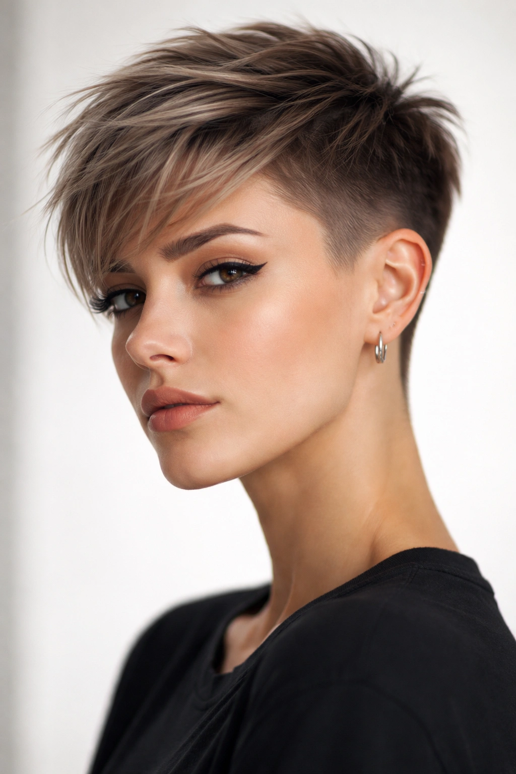 12 Undercut Hairstyles For Women Who Crave Edge 10 Short pixie with undercut fade along sides and back