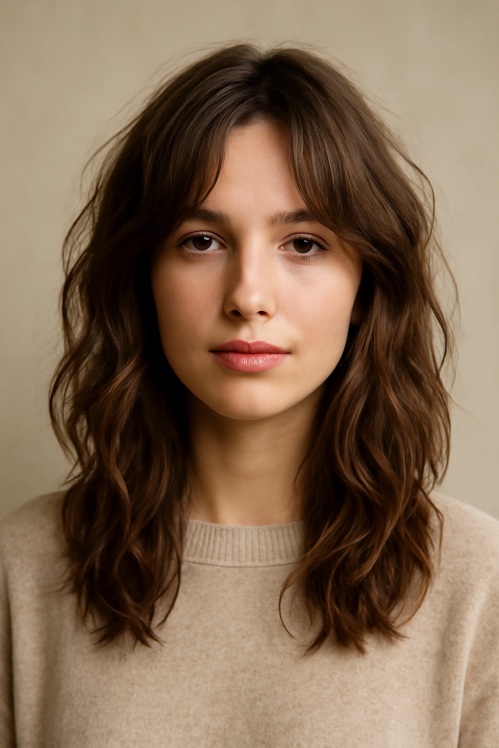 15 Natural Wavy Hairstyles You Can Air Dry Easily 12 Soft undone waves with face-framing layers framing the face
