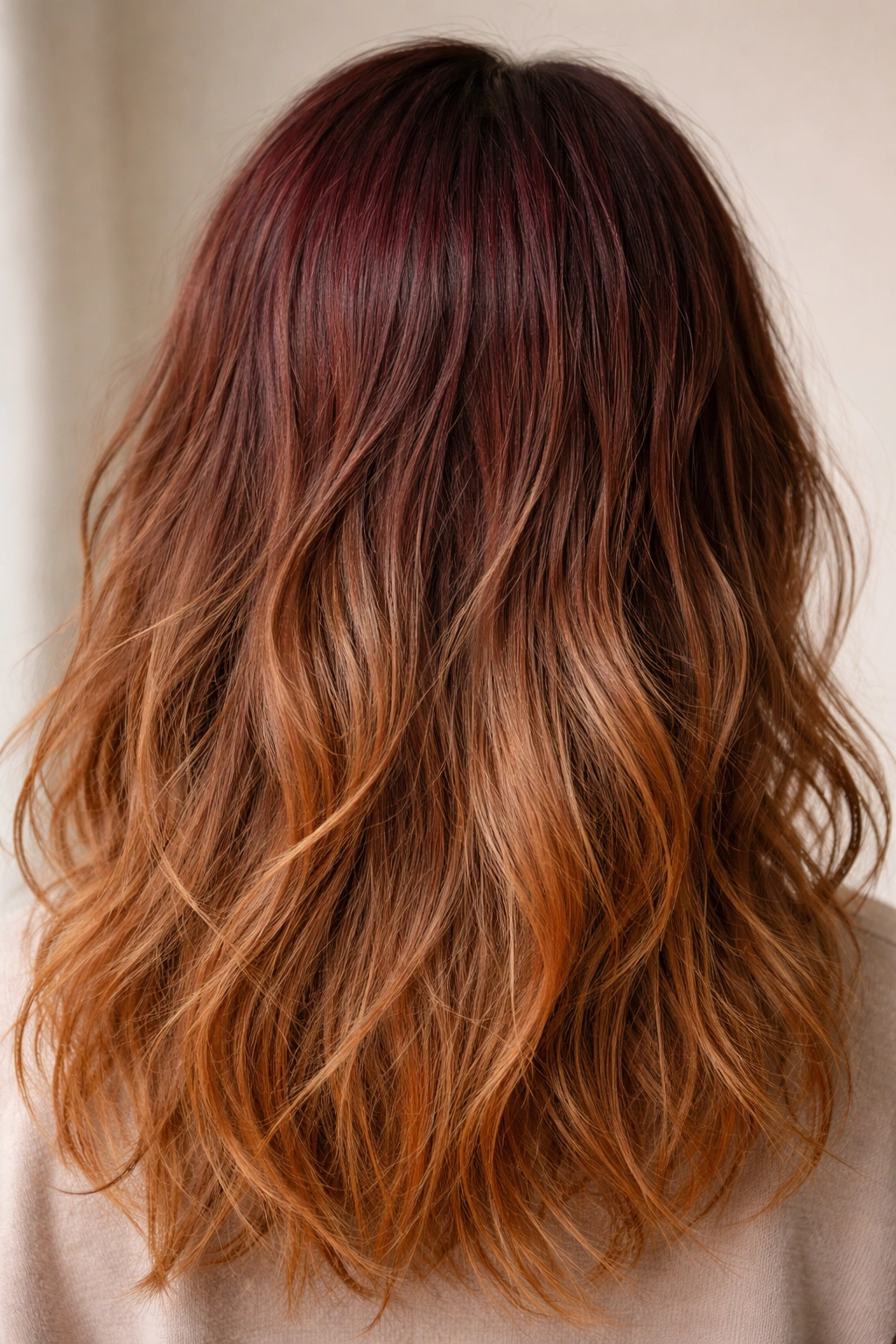 Hair with uneven fading and patchy ends signaling reapplication