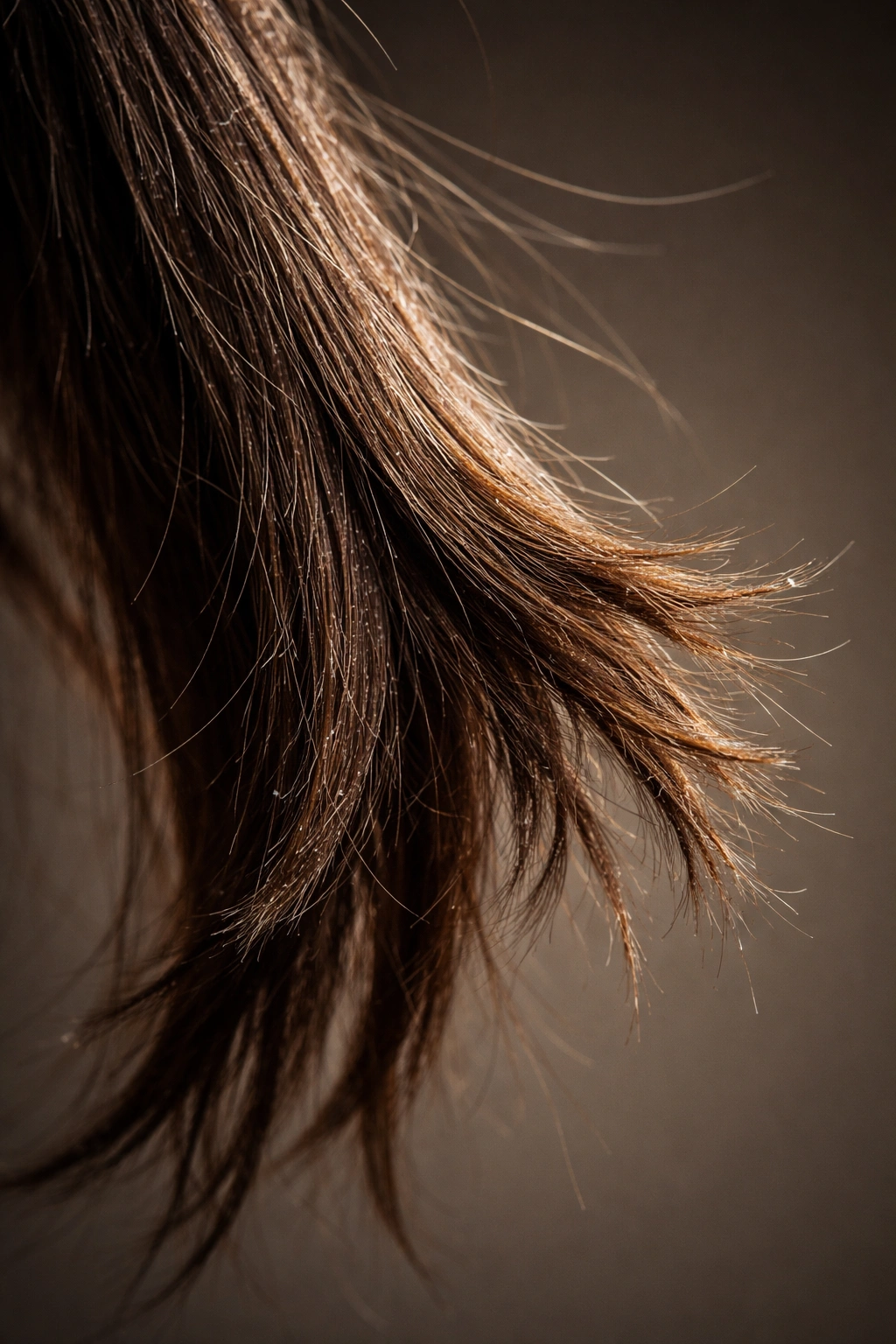 Virgin hair with split ends and dull texture illustrating common mistakes