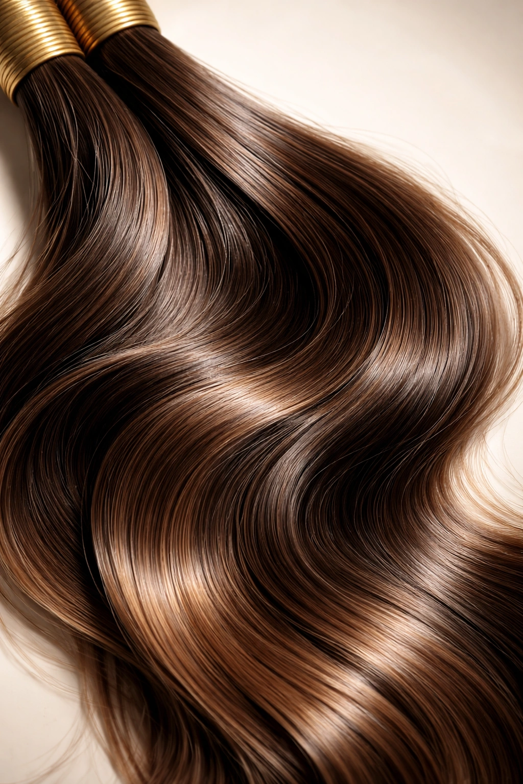 Virgin Remy hair close-up showing natural untreated texture