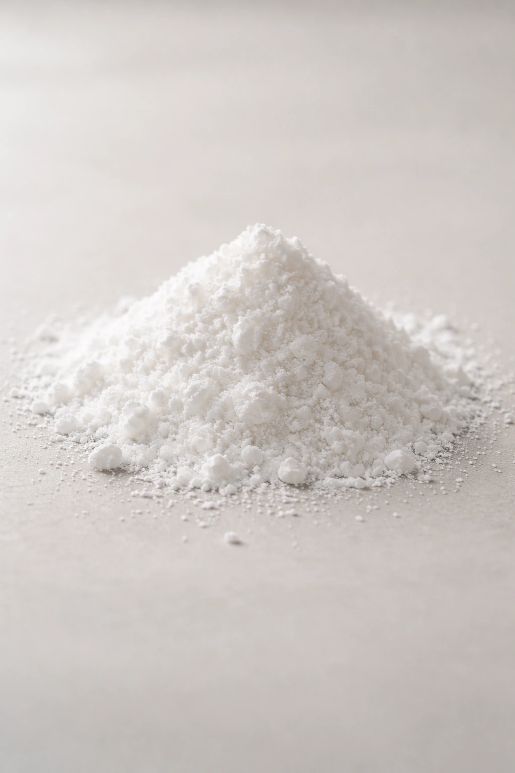 Powdered vitamin C on a neutral surface