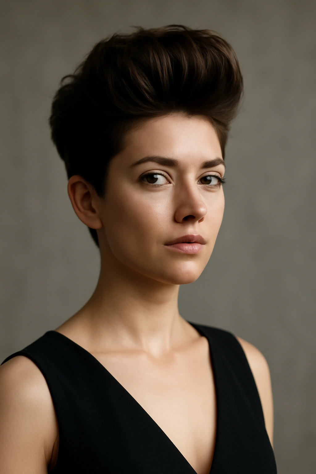 Going to Prom With Short Hair? 10 Styles to Try 5 Front-lifted volume hairstyle on short hair in studio
