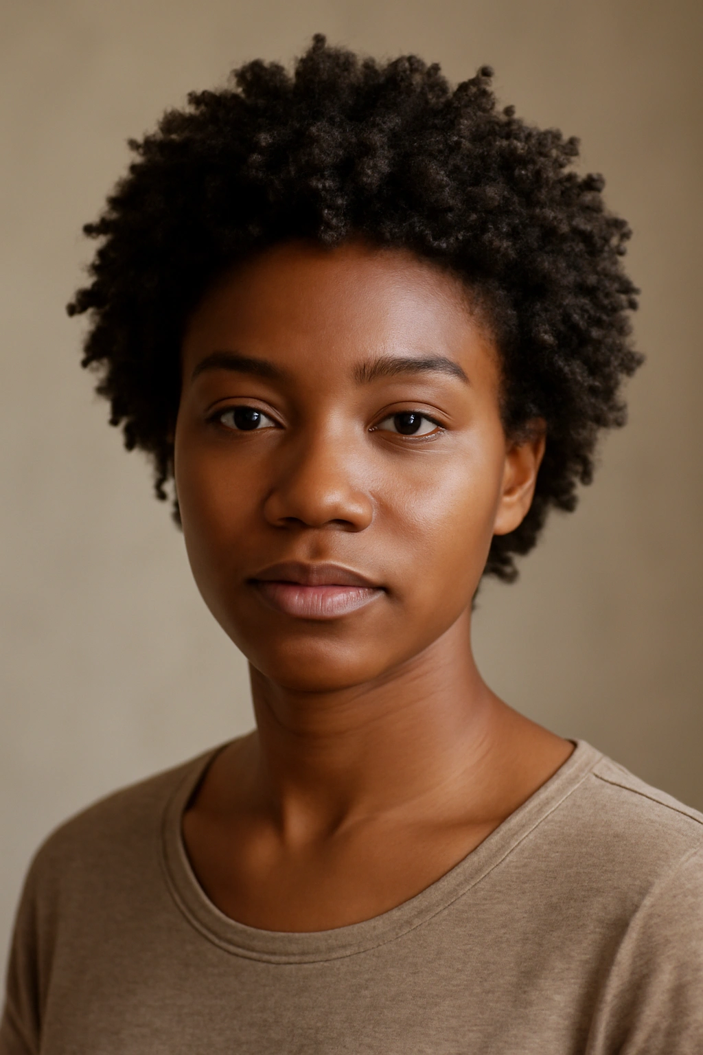 12 Short 4C Hairstyles That Look Effortlessly Good 11 Short 4C wash-and-go forming a cohesive shape with defined coils.