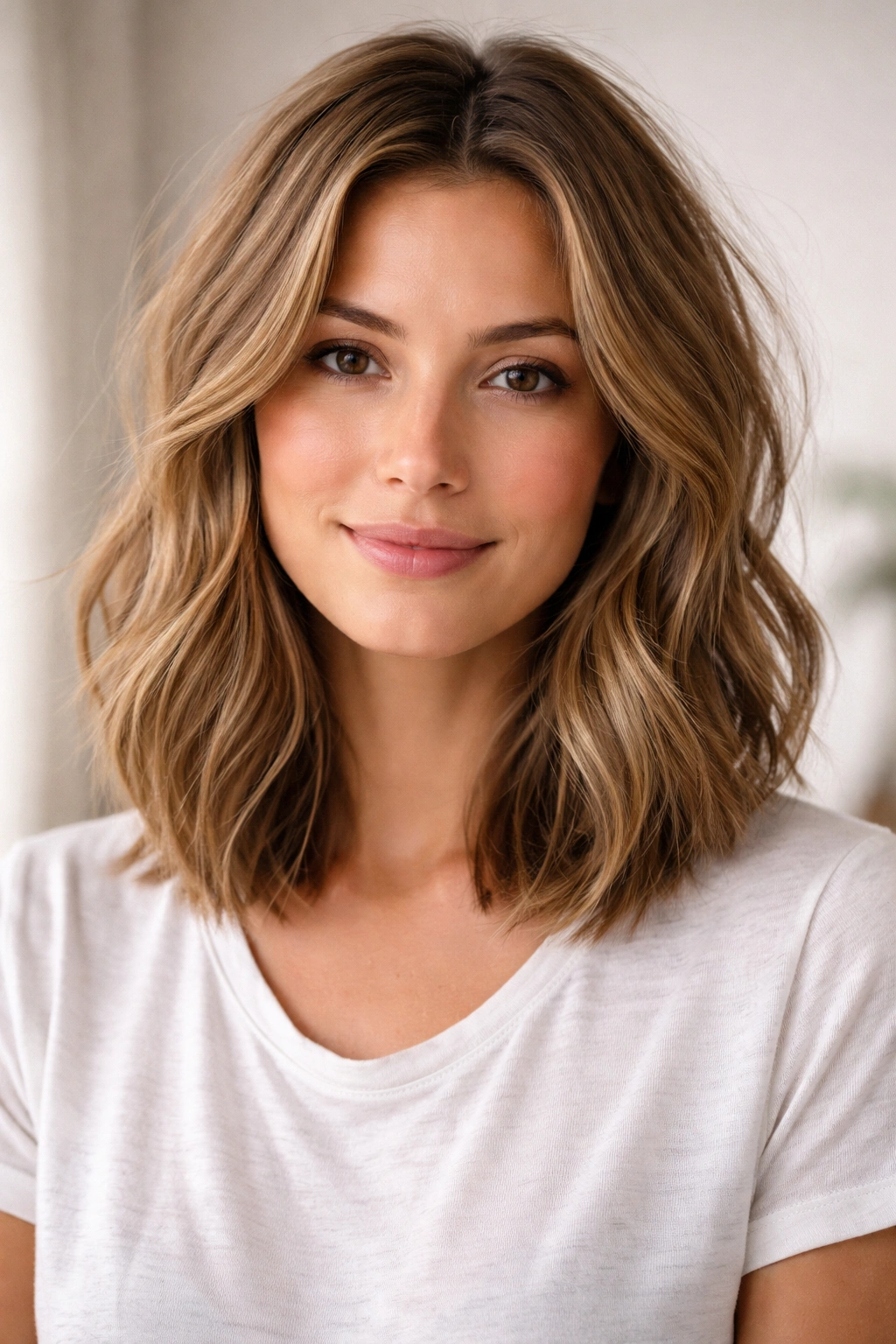 Portrait of natural wash-and-wear hair texture with low-maintenance styling