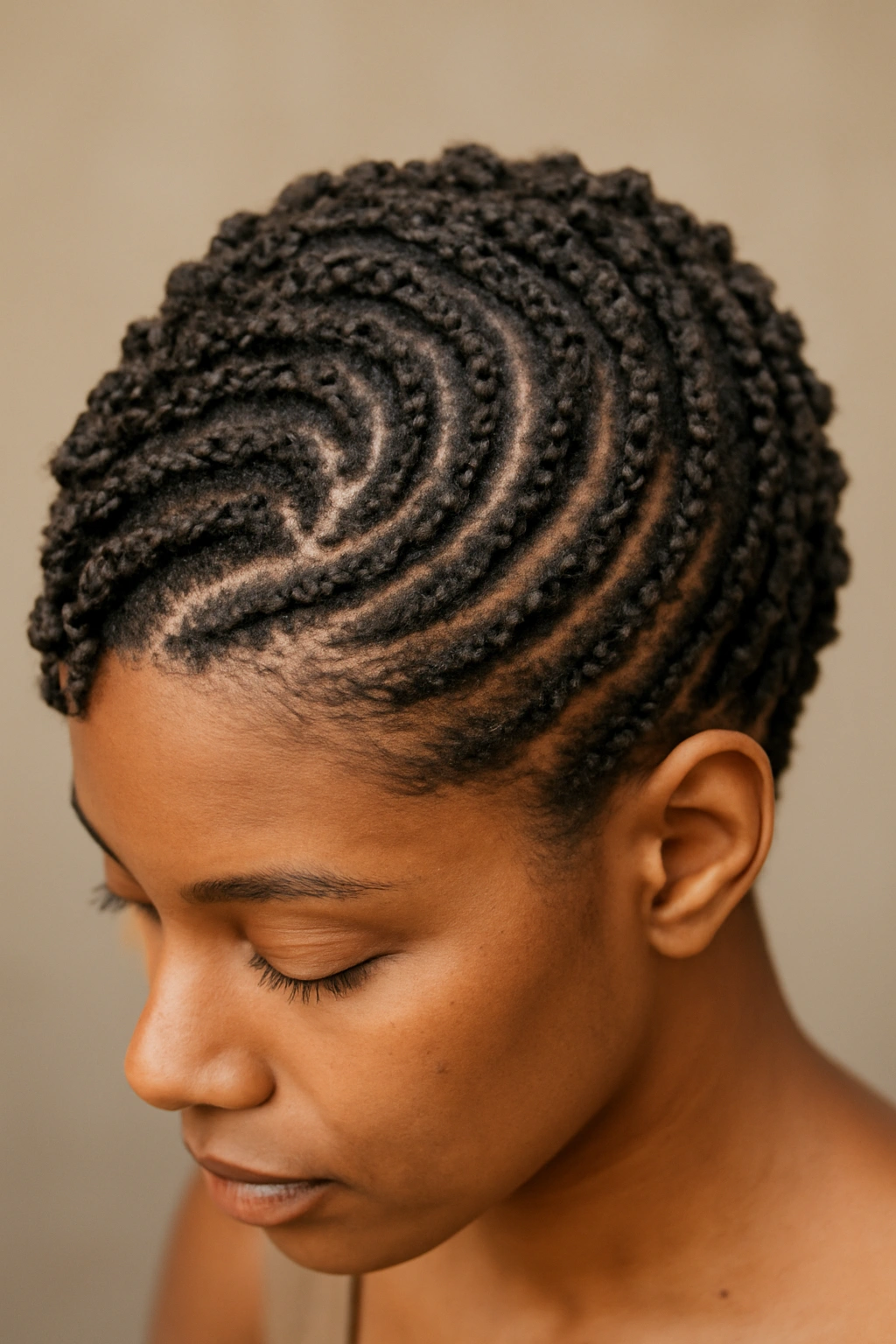 10 Twist Out Styles for Short Natural Hair to Copy 10 Twist-out hair styled into curved wave patterns across the scalp