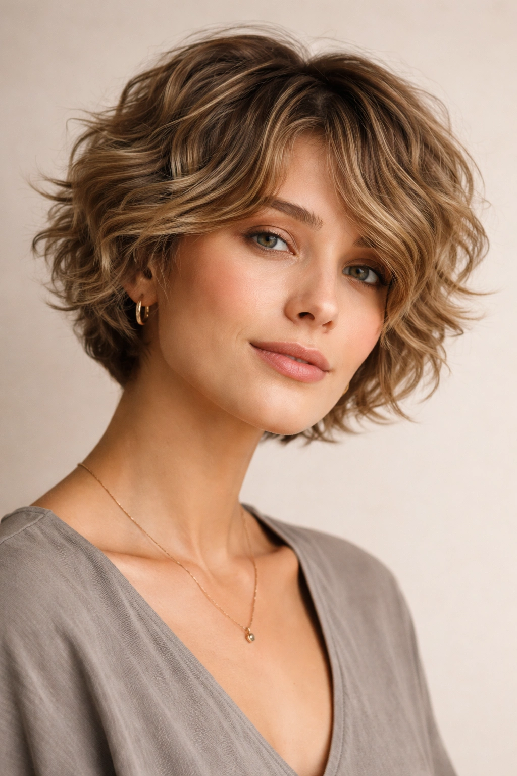 20 Short Curly Haircuts That Look Incredible 20 Sculpted wave cut with loose waves and horizontal movement