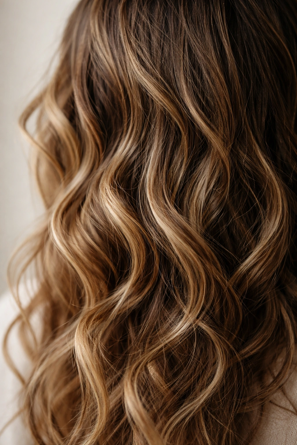 12 Easy Everyday Hairstyles For Naturally Wavy Hair 13 Close-up of natural wavy hair texture with soft lighting