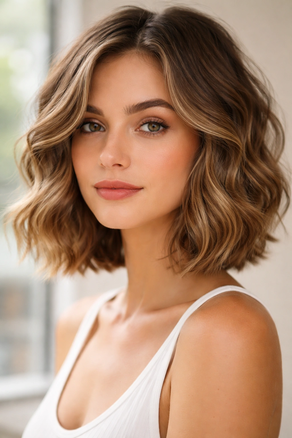 12 Short Curly Looks Suited To Every Curl Type 5 Jawline-length wavy lob with defined waves