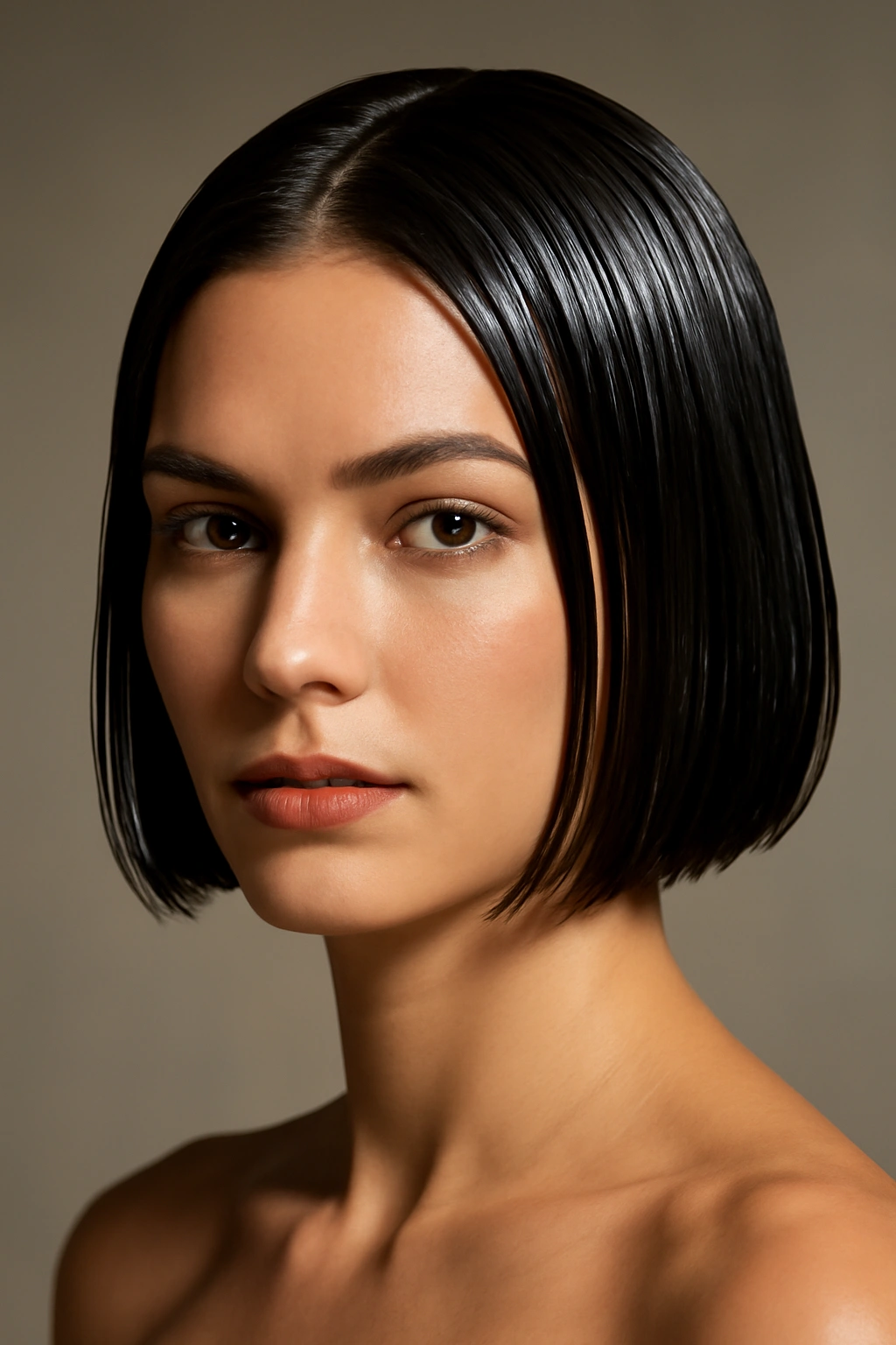 12 Party-Ready Hairstyles That Shine on Short Hair 8 Blunt bob with a glossy wet-style shine