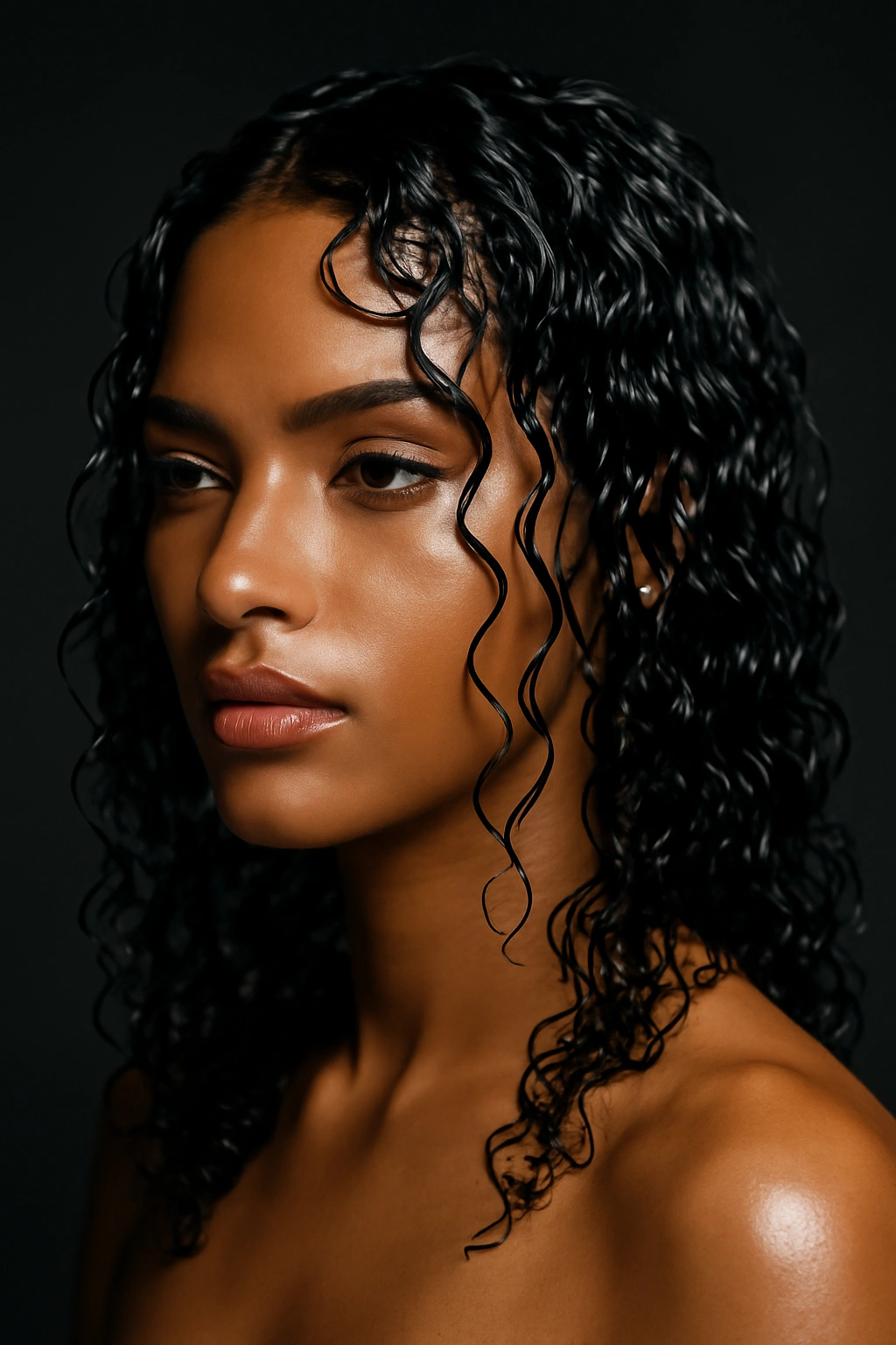 15 Beautiful Ways to Wear Your Naturally Curly Hair 8 Glossy wet-look curls with uniform shine and defined texture