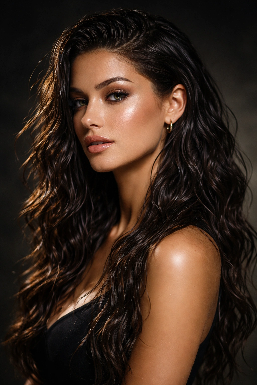20 Wavy Haircuts Women Keep Requesting In Salons 11 Glossy wet-look waves with a highly polished shine