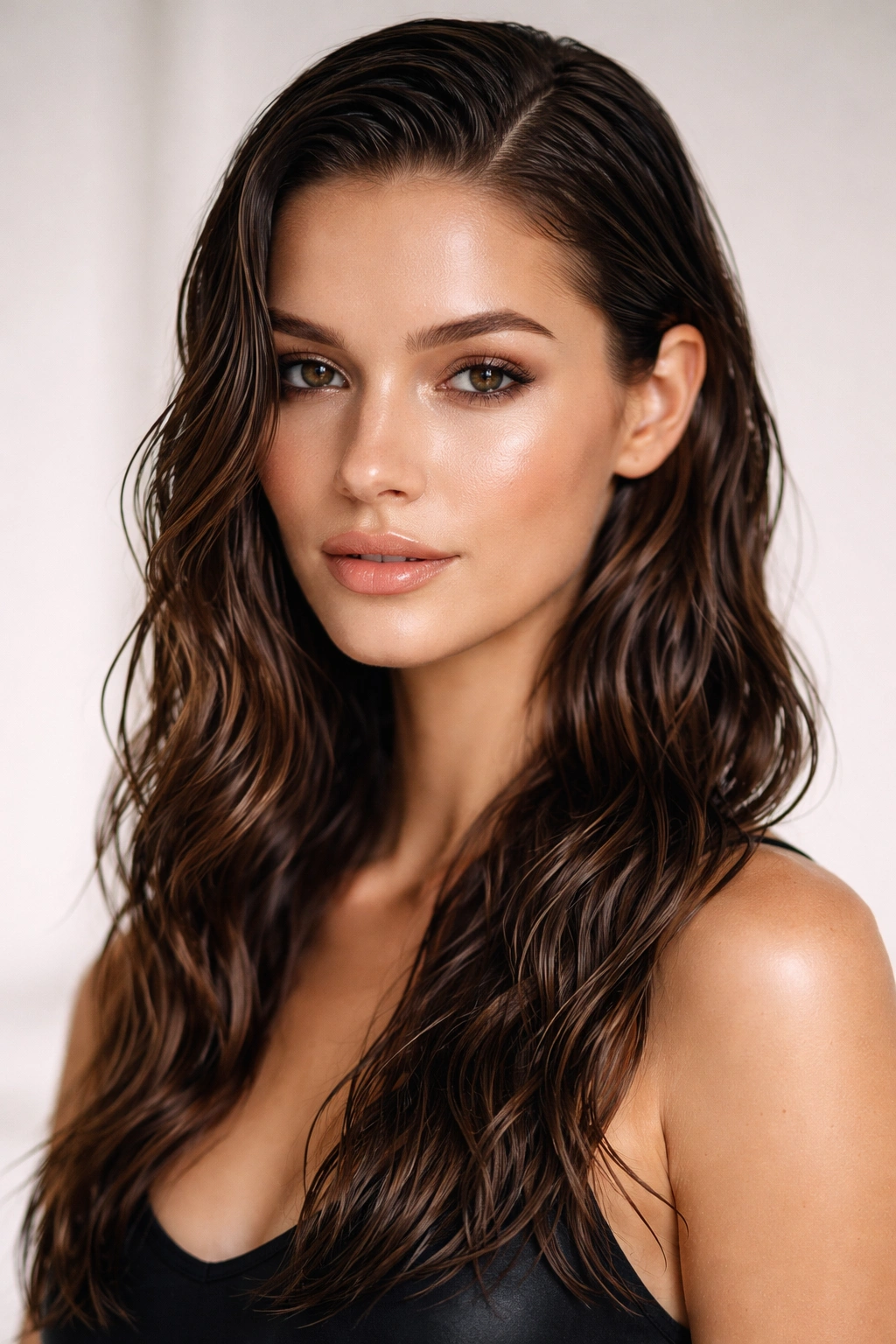 12 Easy Everyday Hairstyles For Naturally Wavy Hair 4 Glossy, damp-looking waves with a sleek finish