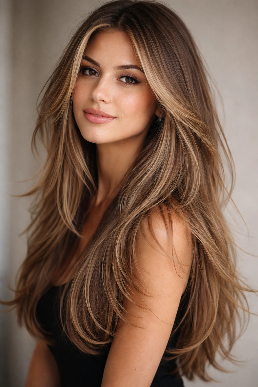 12 Face Framing Layer Cuts For Every Hair Length 4 Long hair with wispy layers around the face