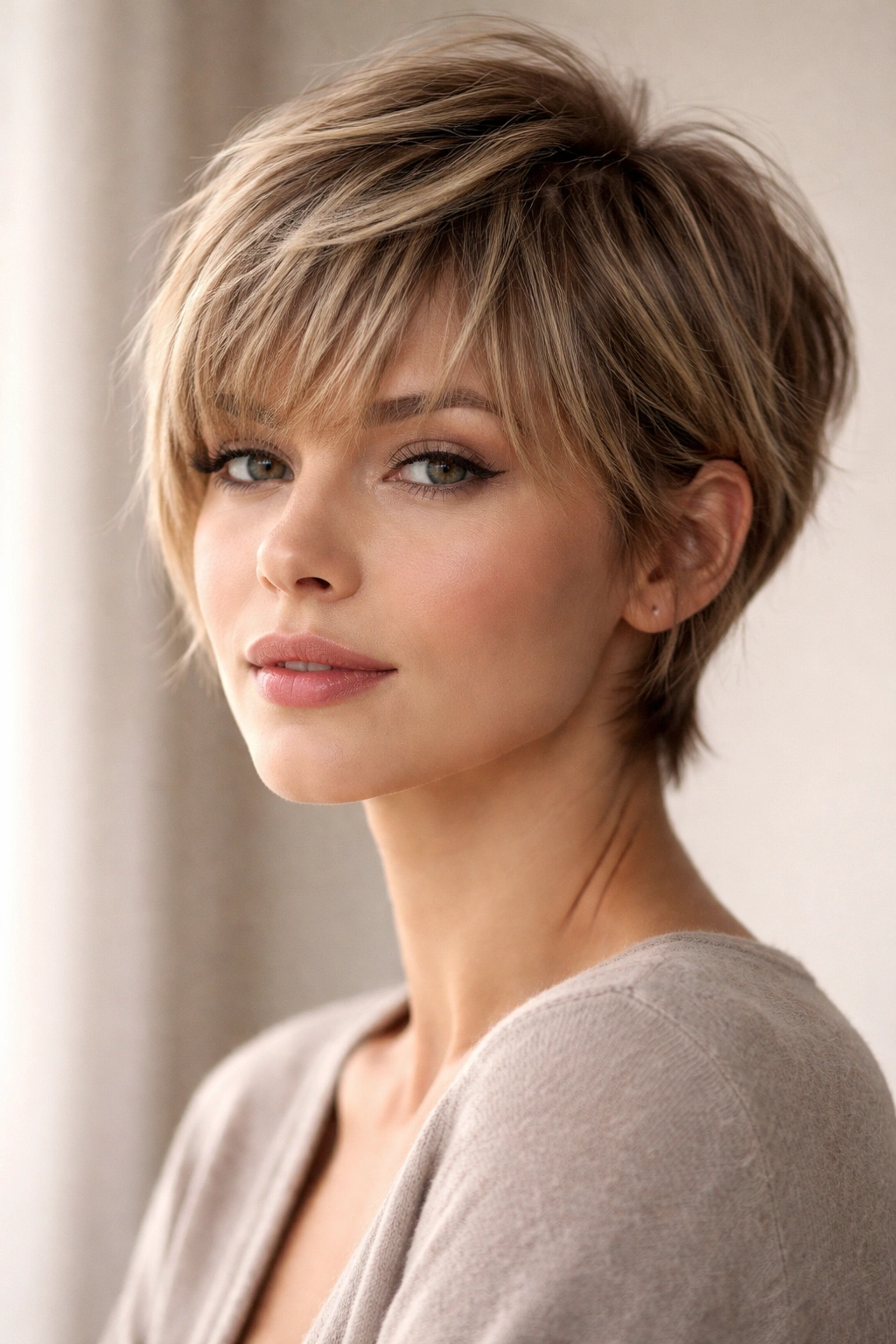 10 Longer Pixie Cuts With A Soft Feminine Feel 4 Wispy bangs pixie with soft feminine frame