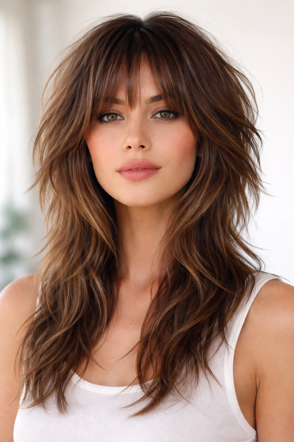 15 Choppy Haircuts That Work On All Hair Types 8 Full-head choppy wolf cut with layered texture and crown emphasis