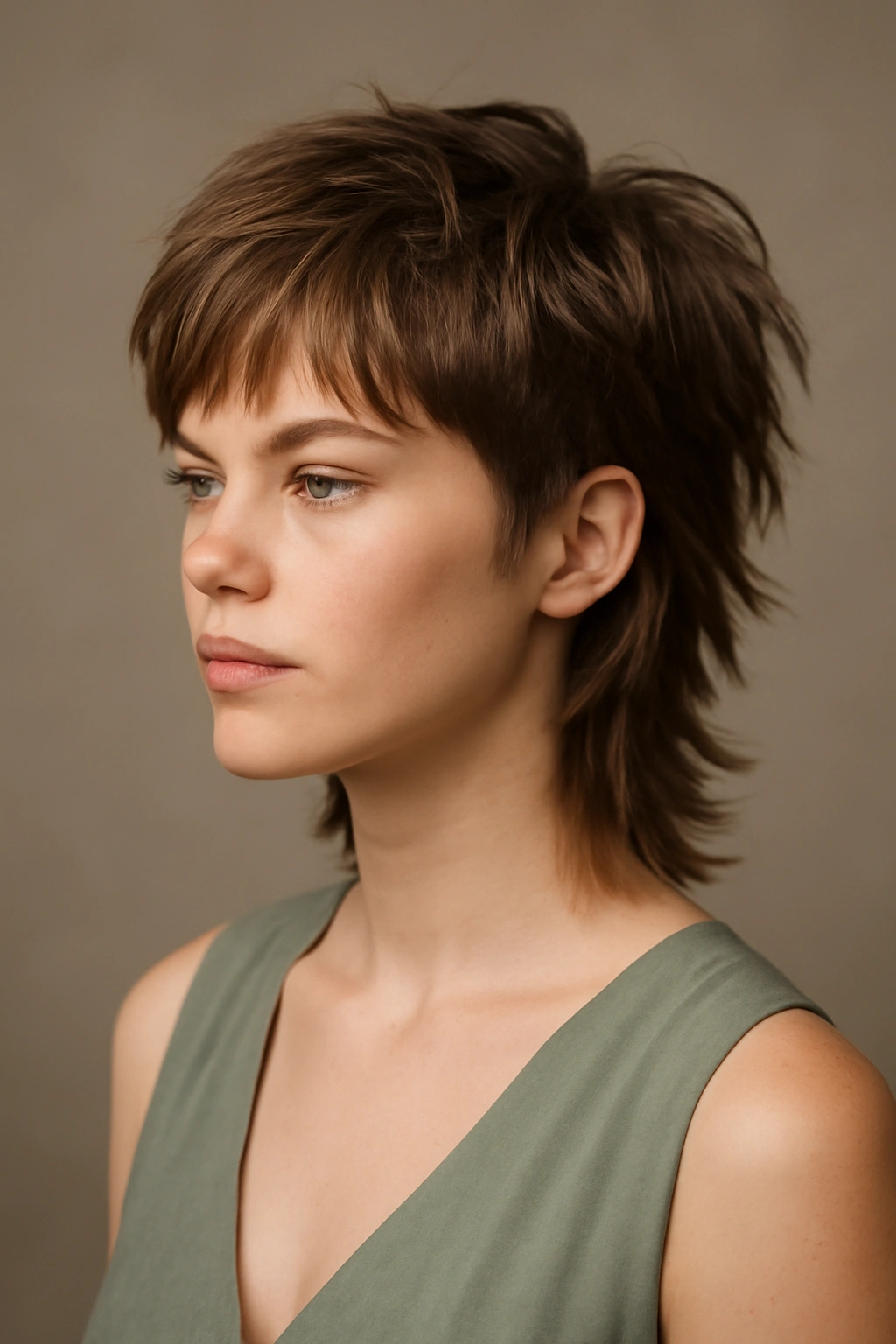 15 Short Hairstyles Any Bridesmaid Can Pull Off 10 Wolf cut hairstyle with layered top and undercut