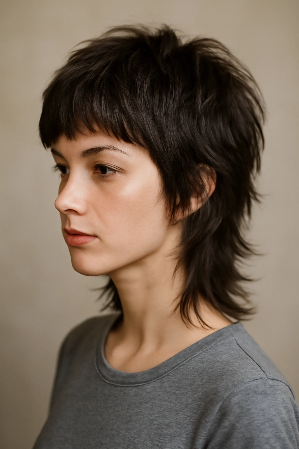 10 Short Hairstyles Straight Out of Anime (But Wearable) 3 Wolf cut hairstyle with short front and long shaggy back showing texture
