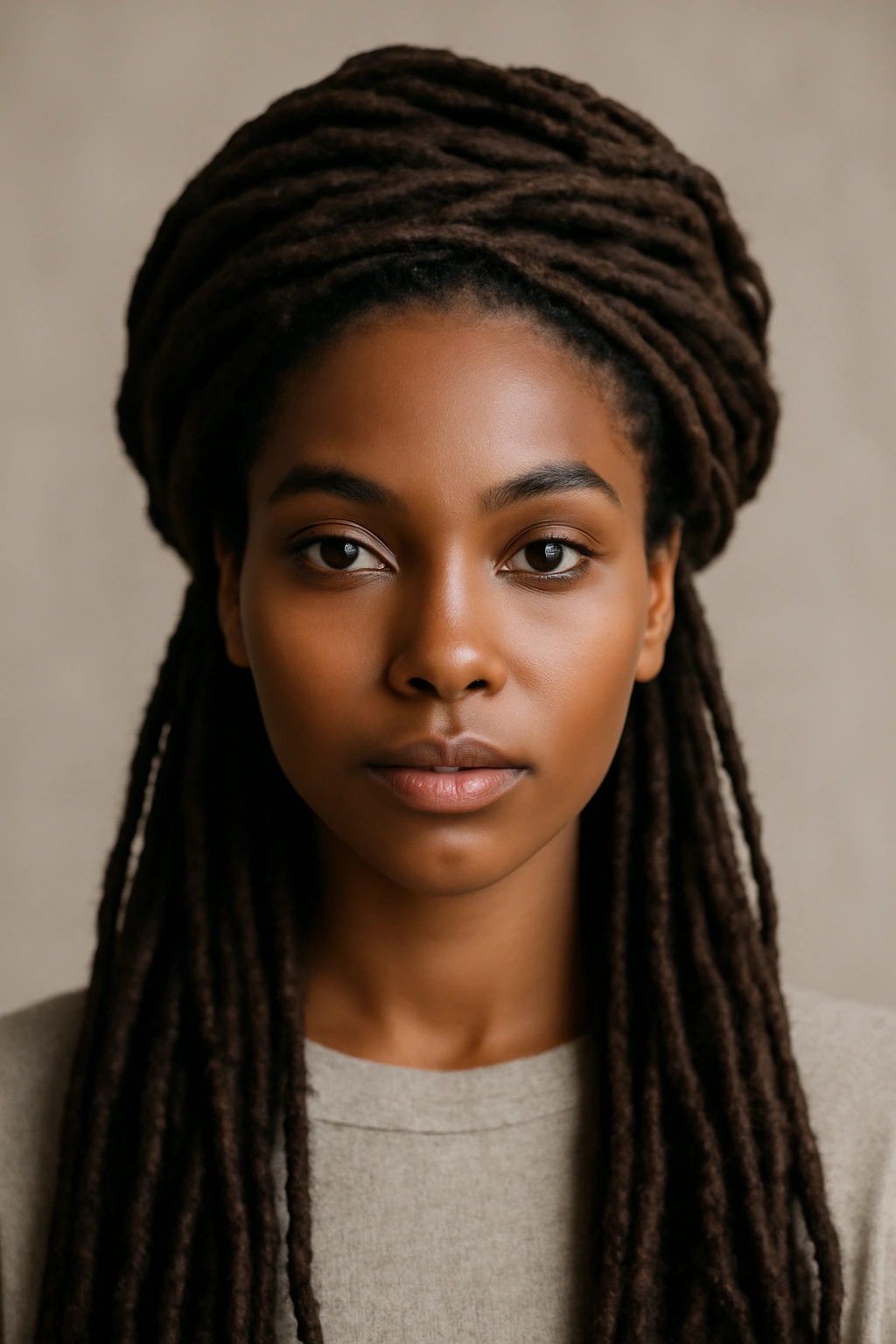15 Loc Hairstyles That Work for Both Office and Play 5 Locs wrapped around head forming a halo with length visible