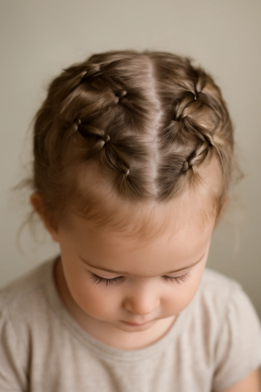 18 Braided Toddler Hairstyles That Won't Come Undone 18 Zig-zag braids across the crown of a toddler's head
